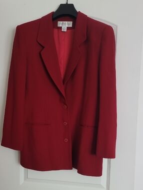 Jones New York Deep Red Women's Blazer